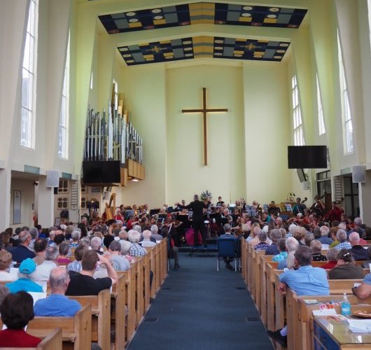 Packed church