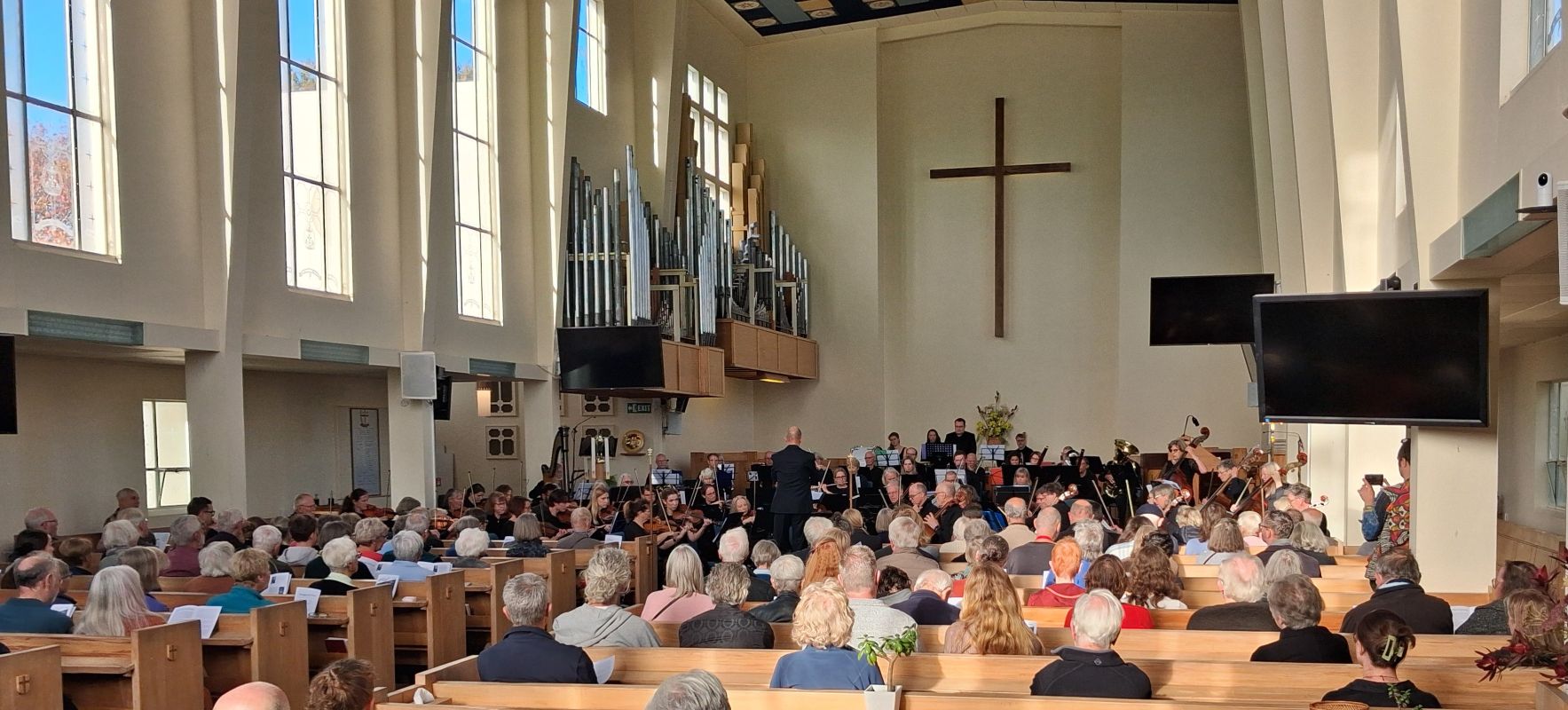 packed church